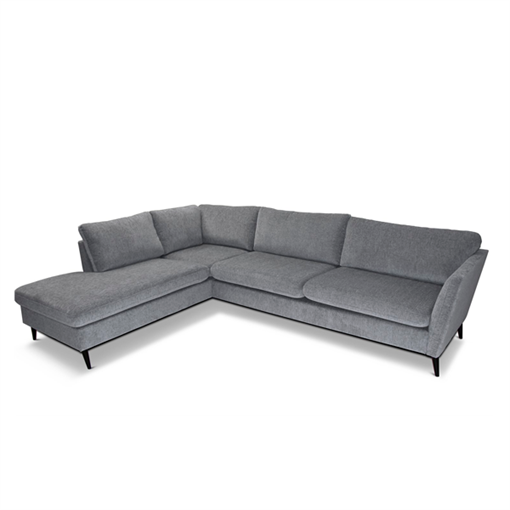 Jakob sofa | Mørkegrå sofa m. chaiselong